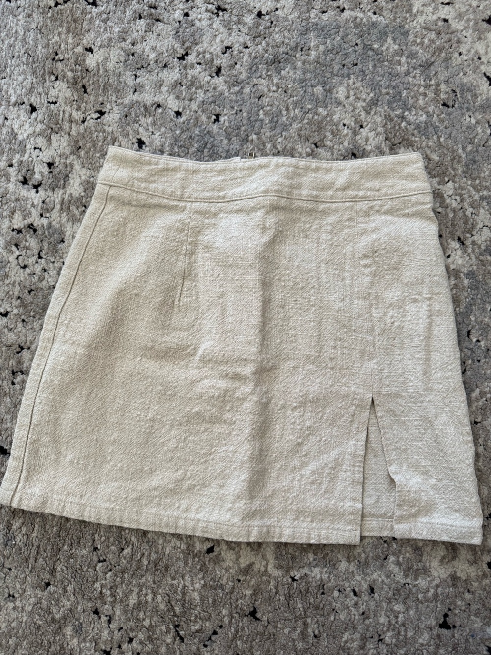 Lioness Cream Textured Mini Skirt